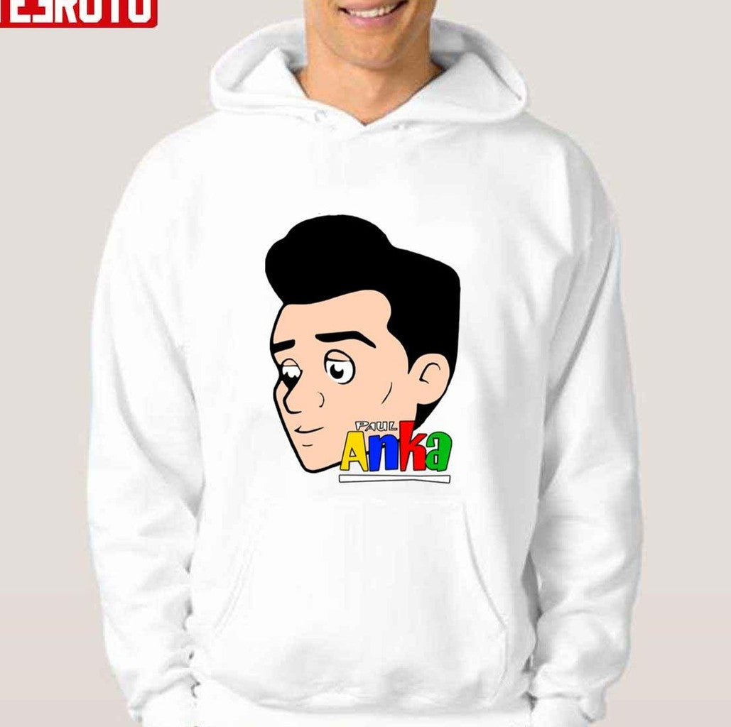 Paul Anka Tribute Cartoon Art Unisex Hoodie