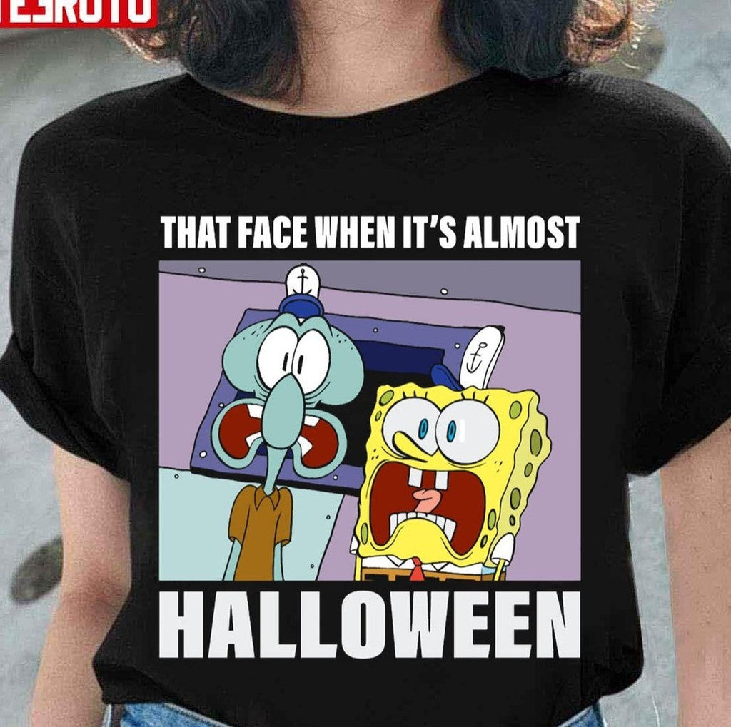 Squidward That Face When Halloween Spongebob Unisex Sweatshirt