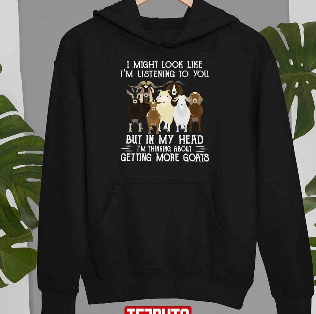 Animal In My Head I'm Thinking About Getting More Goats Unisex T-Shirt