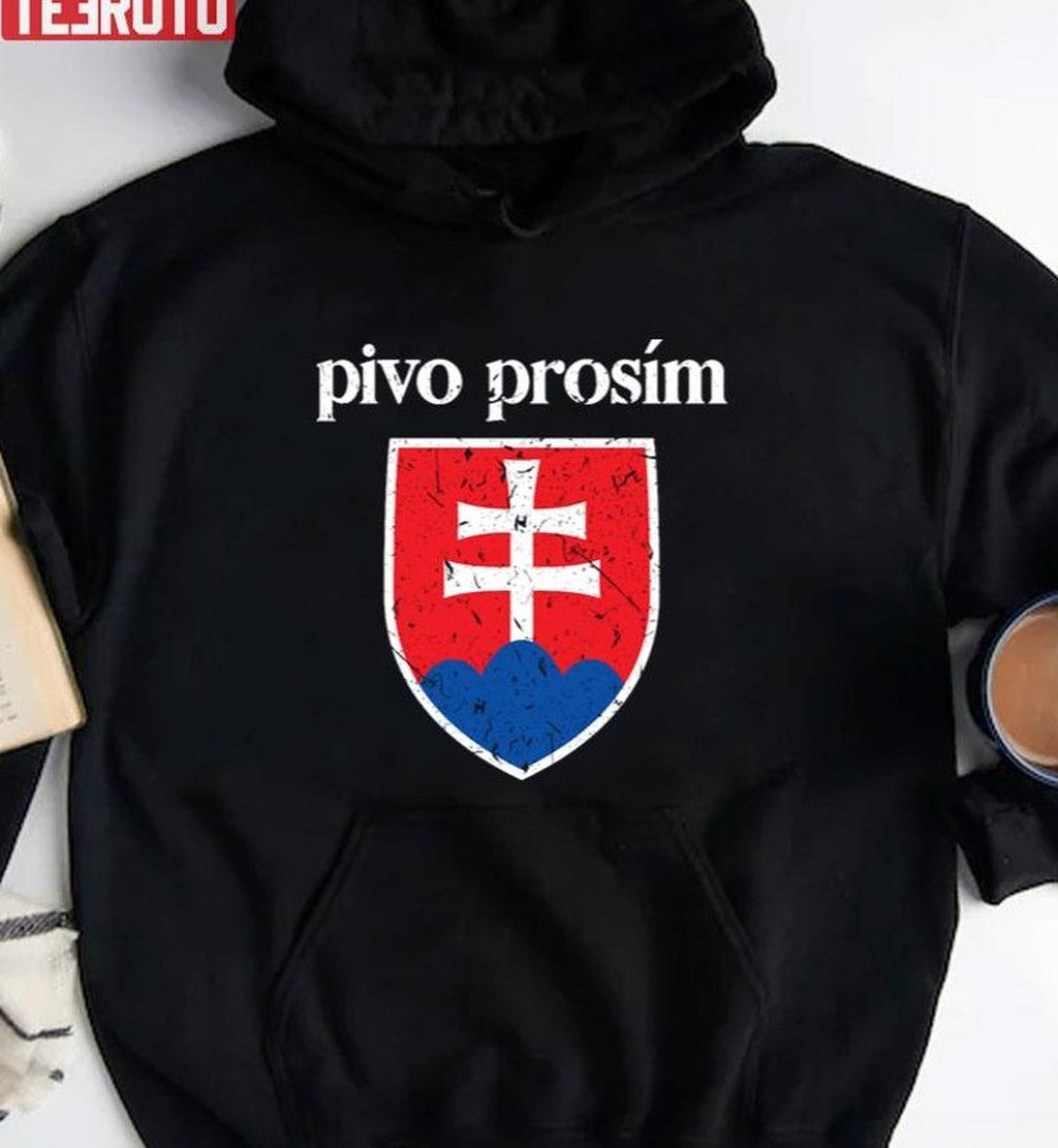 Beer Please Slovak Slovakia Flag Pride Pivo Prosím Unisex T-Shirt