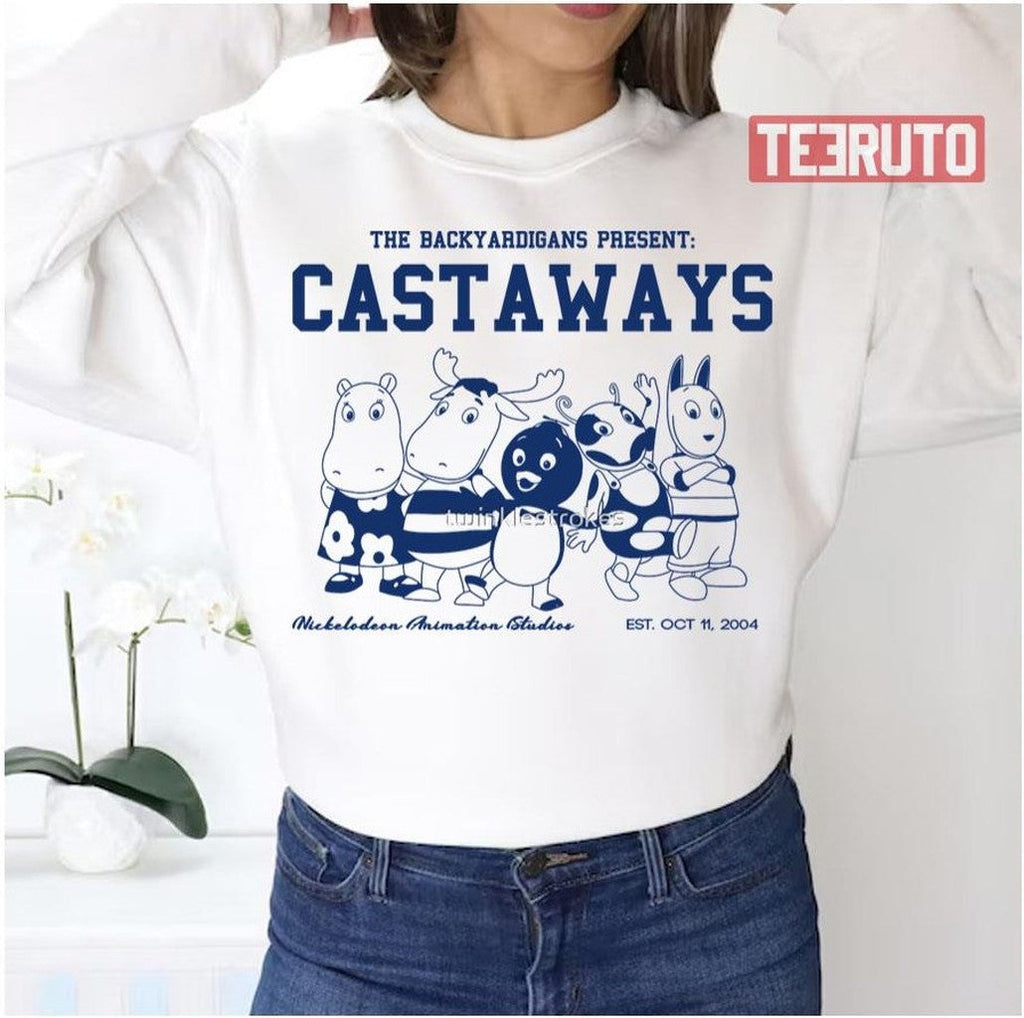 Black And White Backyardigans Castaway Unisex Sweatshirt