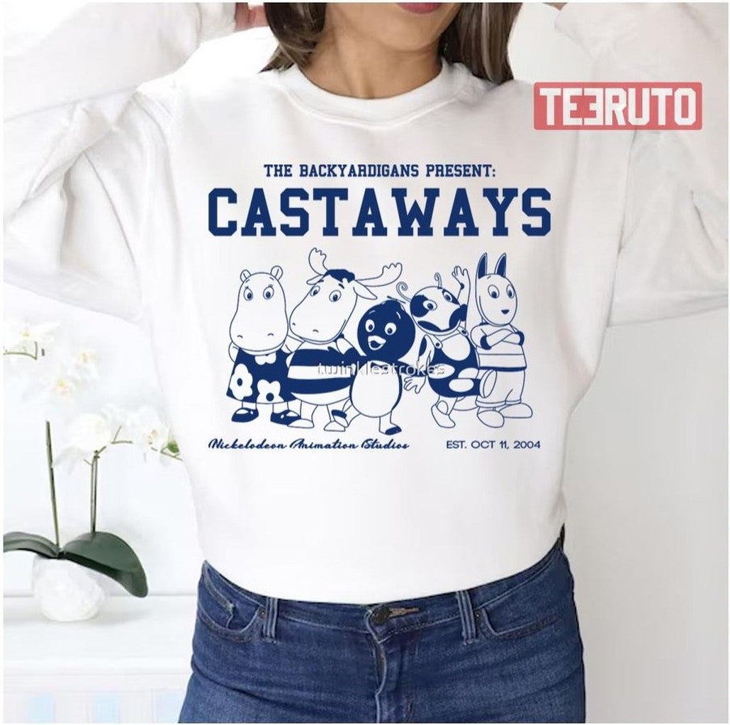 Black And White Backyardigans Castaway Unisex Sweatshirt