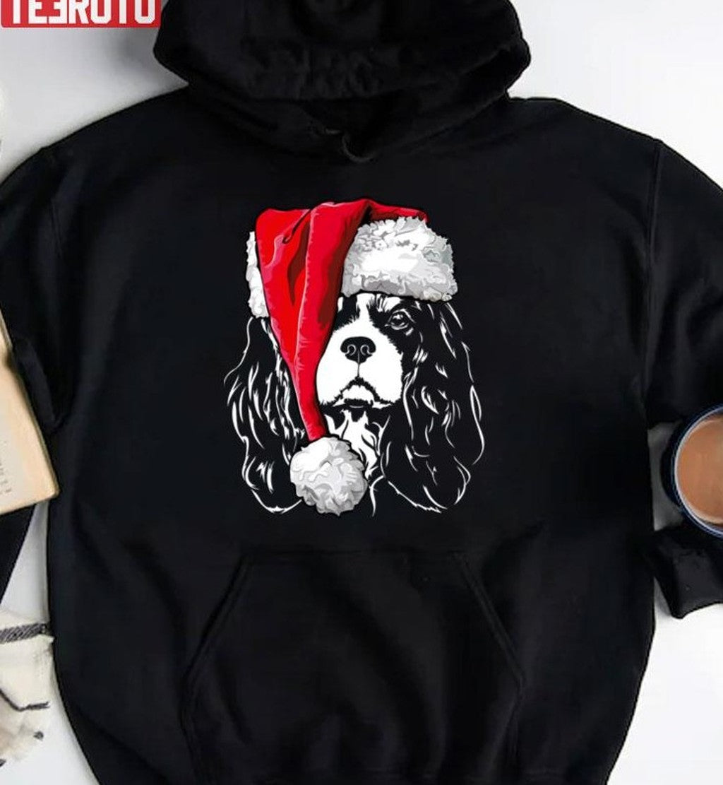 Santa Cavalier King Charles Spaniel Christmas Dogs Sweatshirt