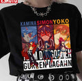 Simon Yoko Littner Kamina Characters Gurren Lagann Unisex T-Shirt