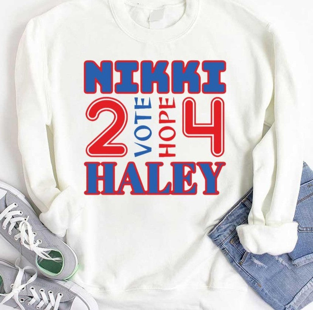 2024 Vote For Nikki Haley Vote And Hope 4 Unisex T-Shirt