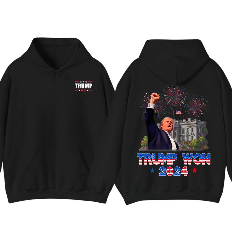 Trummmp Won 2024 Hoodie, t_shirt, President 47th Of White House Donald Trummp unisex