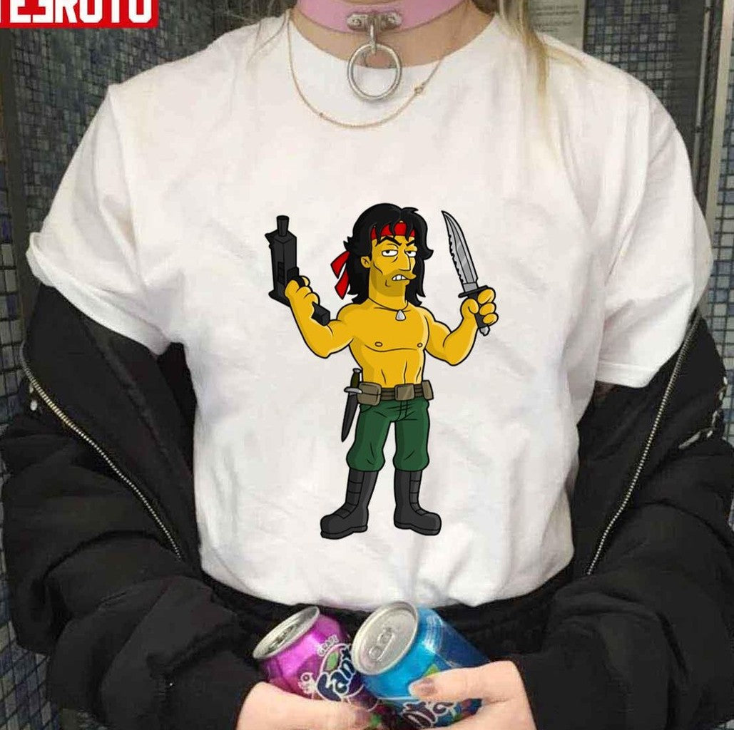 Sylvester Stallone Simpson Unisex Hoodie