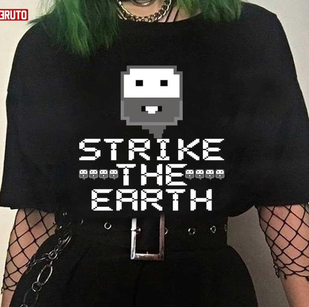 Pixel Strike The Earth Dwarf Fortress Unisex T-Shirt