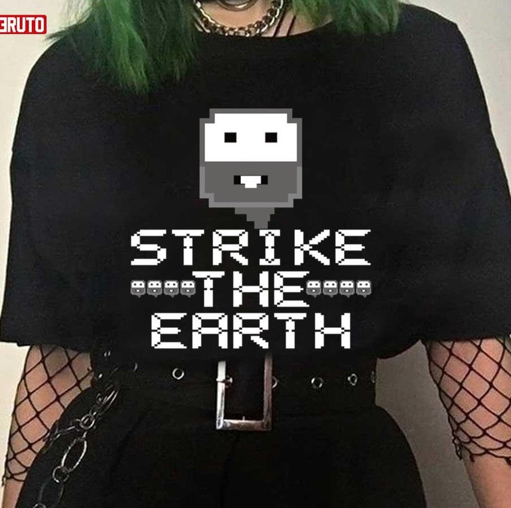 Pixel Strike The Earth Dwarf Fortress Unisex T-Shirt