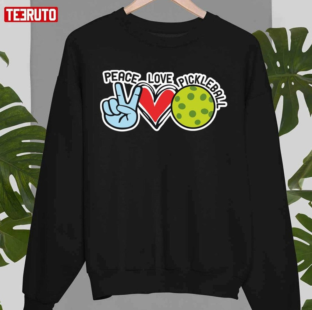 Peace Love Pickleball Design Unisex T-shirt
