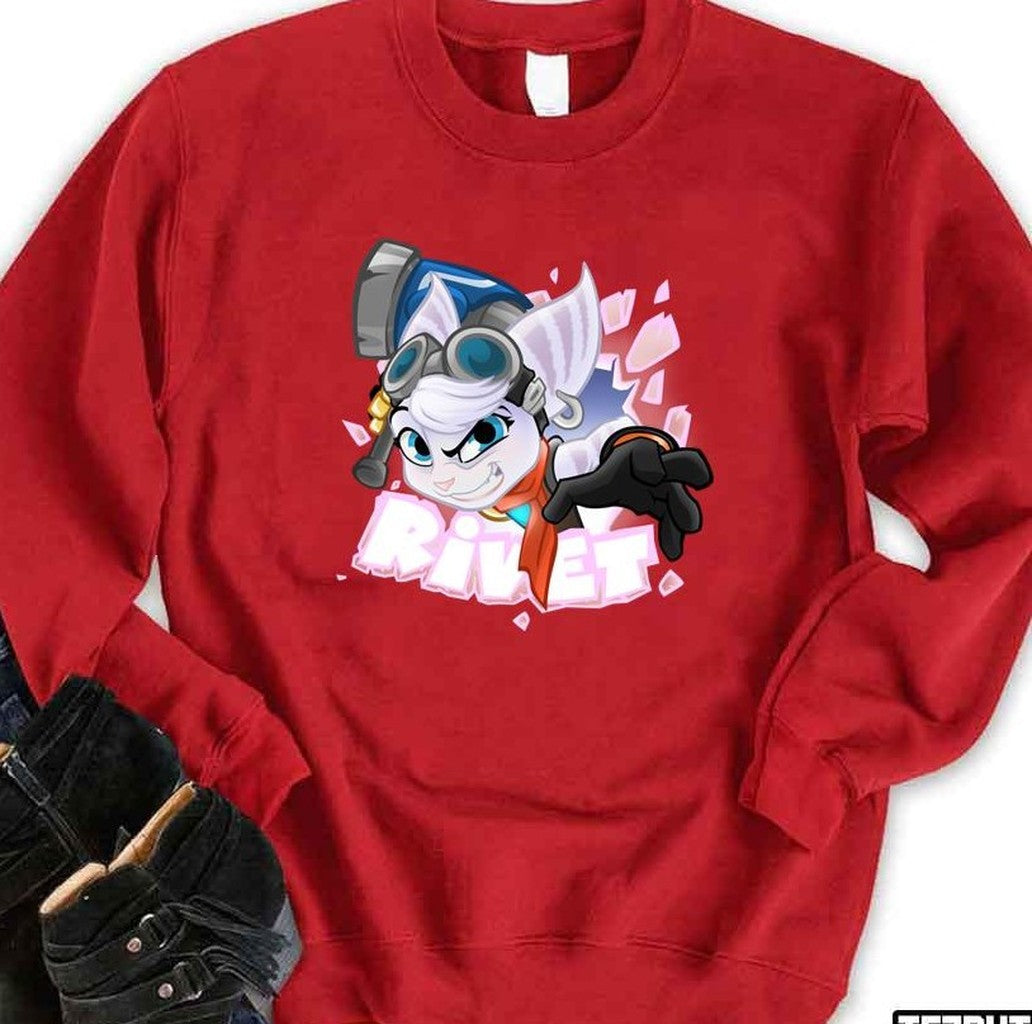 Rivet Ratchet &amp; Clank Game Character Unisex Sweatshirt