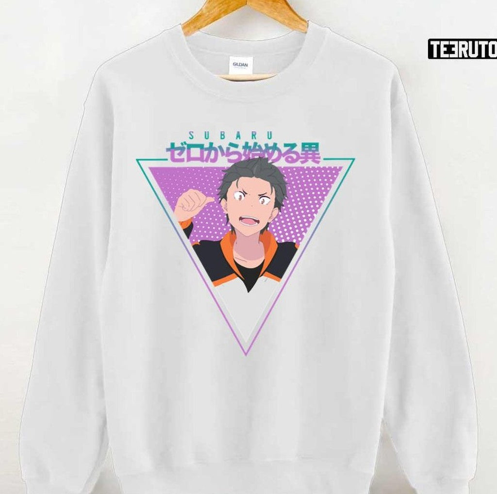 Natsuki Subaru Rezero Retro Design Unisex T-Shirt