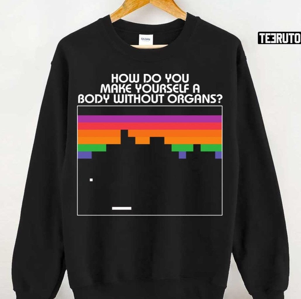 8 Bit Body Without Organs Unisex Sweatshirt