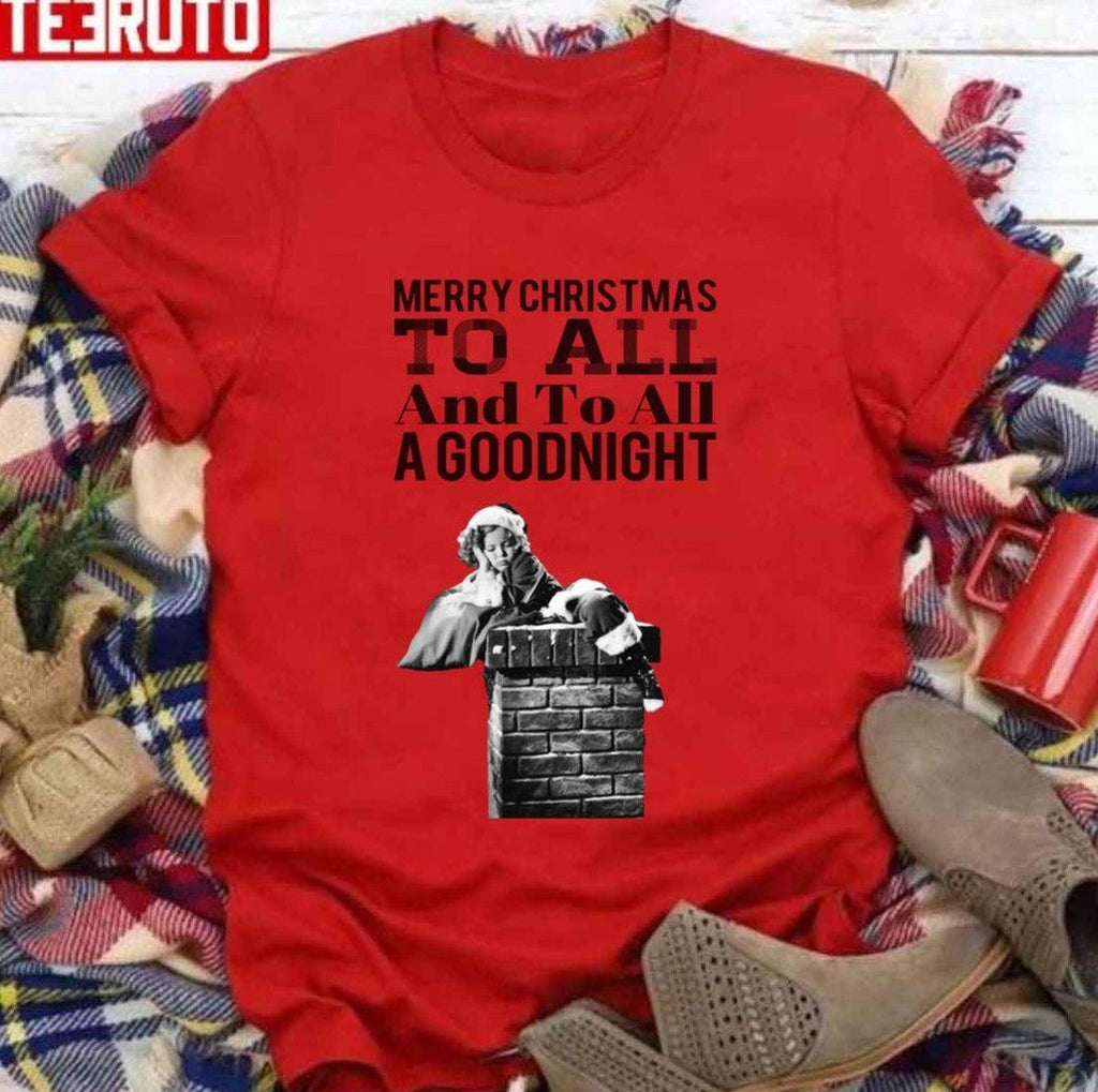 Shirley Temple Christmas Santa Merry Christmas To All Unisex Sweatshirt