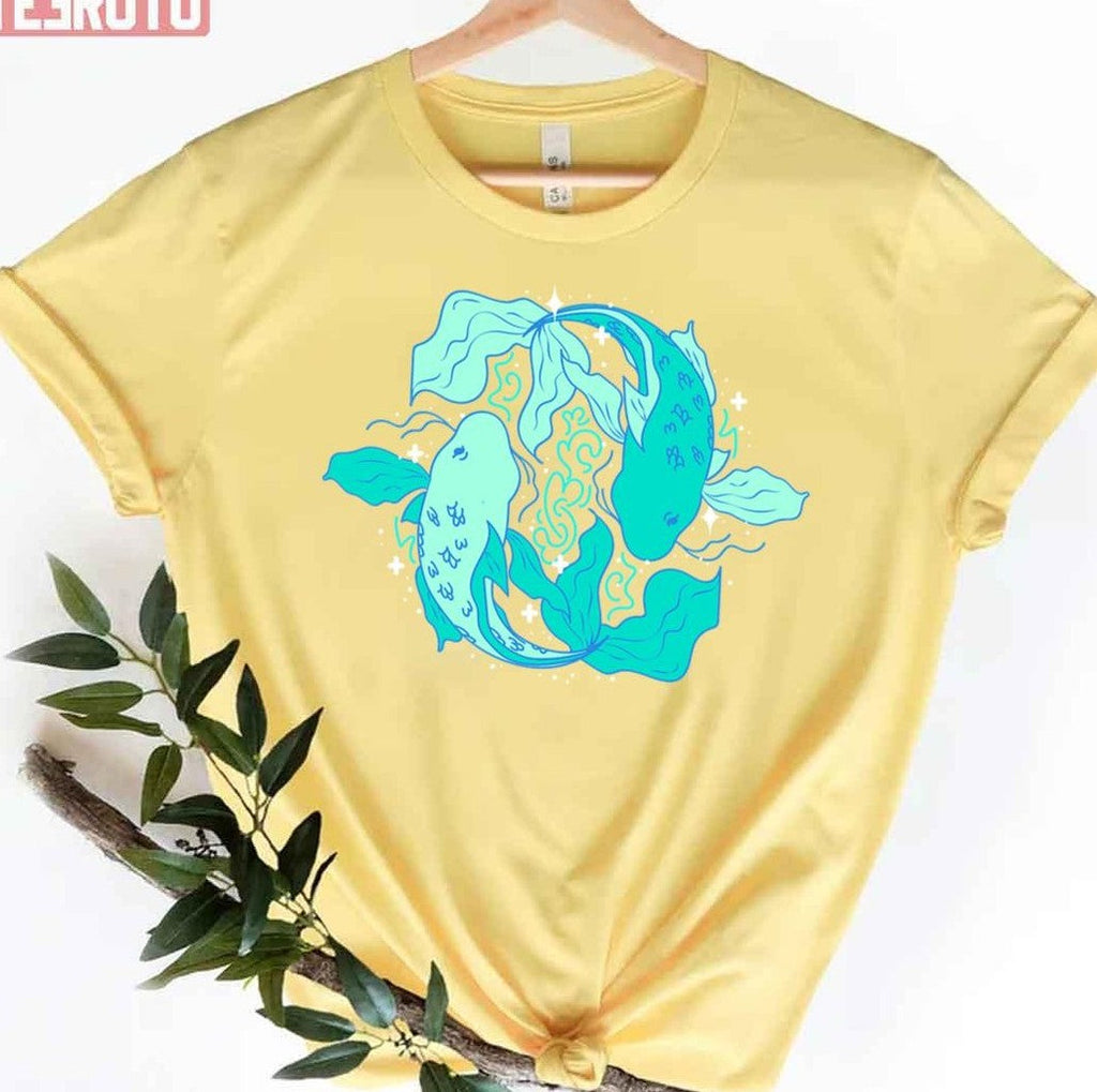 Pisces Fish Turquoise Unisex T-Shirt
