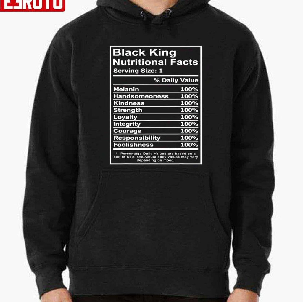 Nutritional Facts African Black History Month Unisex T-Shirt Unisex T-Shirt