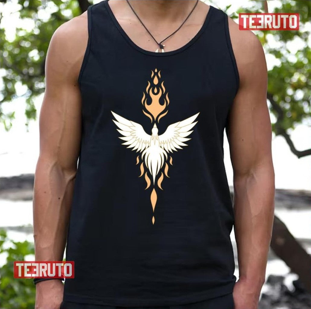 Phoenix Tarot Symbols Unisex T-Shirt