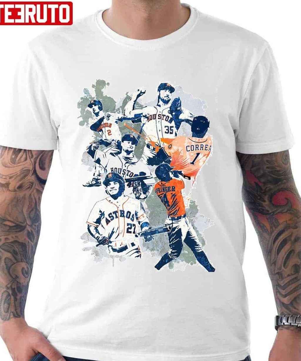 Basball Houston Astros Verlander Justi Collage Unisex Hoodie