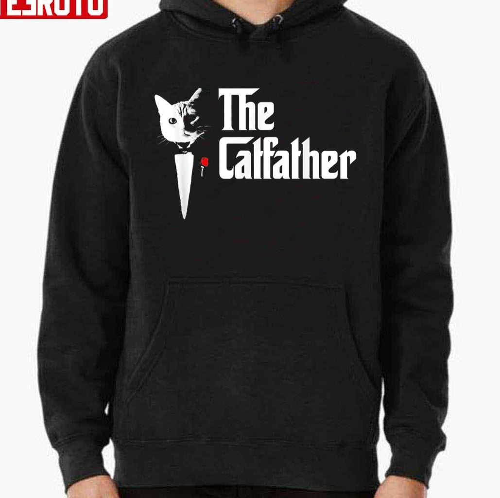 The Catfather Father Of Cats Funny Cat Dad Unisex T-Shirt