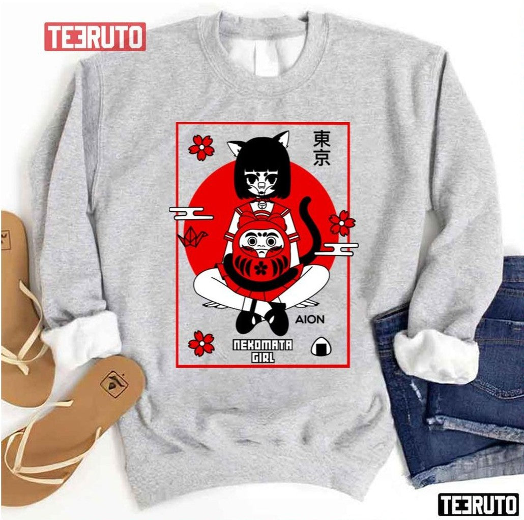 Nekomata Girl Anime Unisex Sweatshirt