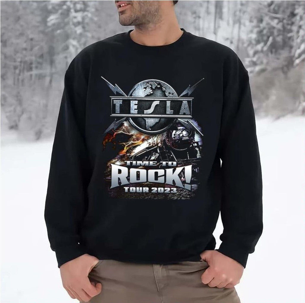 Tesla Time To Rock 2023 New Tour Unisex Sweatshirt