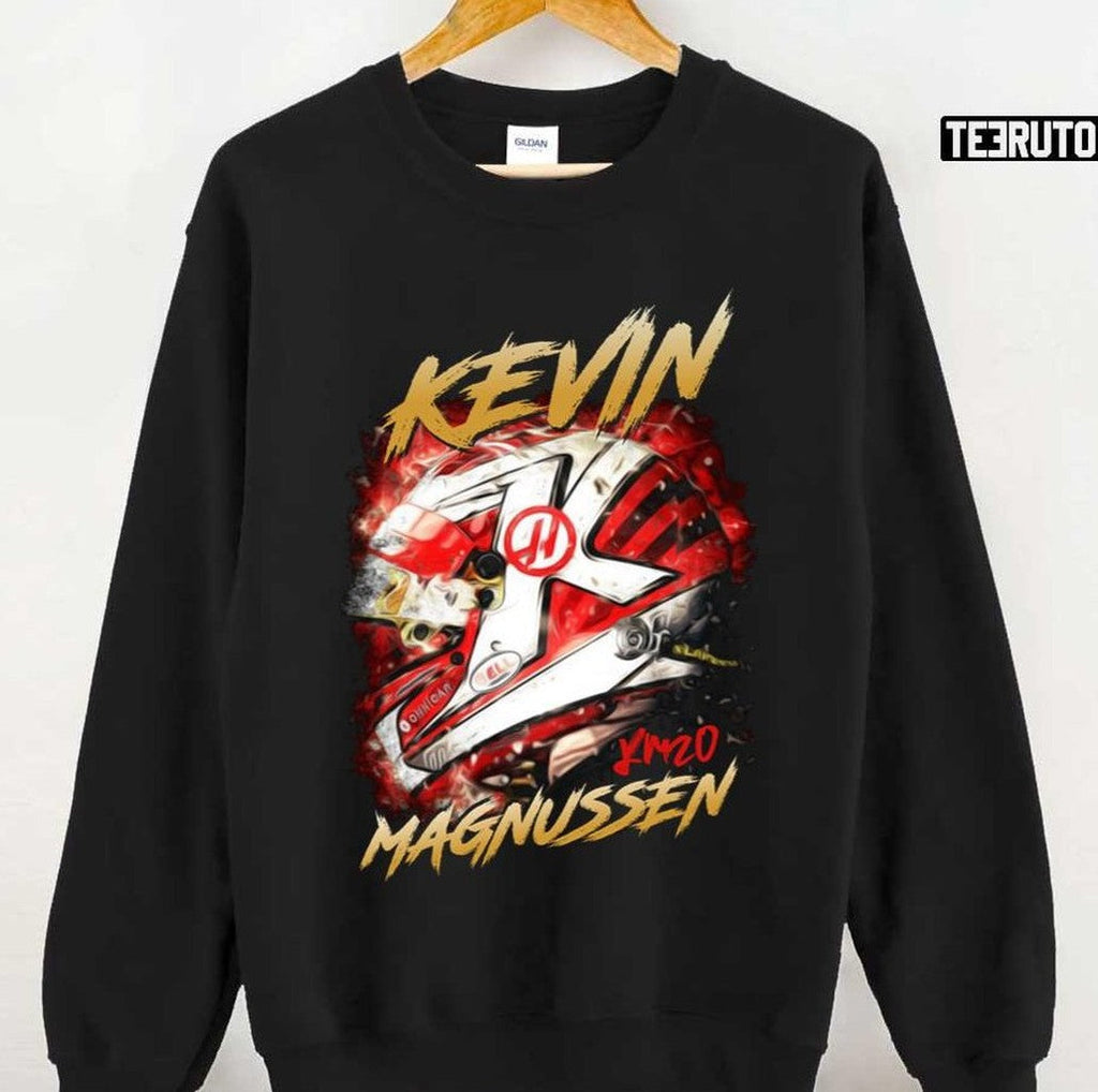 The Helmet Design Kevin Magnusen F1 Racing Unisex Sweatshirt