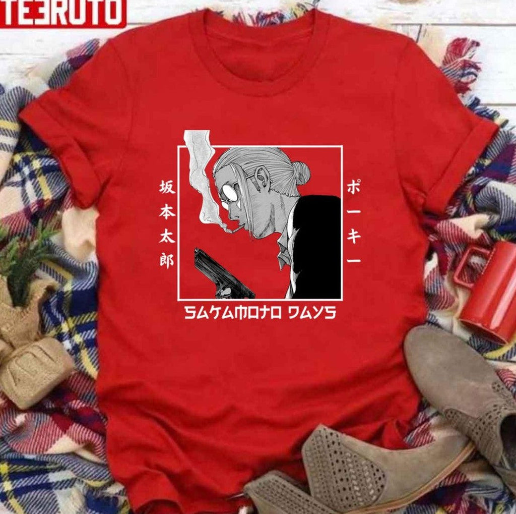 Assassin Taro Sakamoto Sakamoto Days In Japanese White Art Unisex T-Shirt