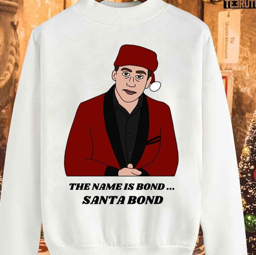 My Name Is Santa Bond Christmas The Office Unisex Sweatshirt