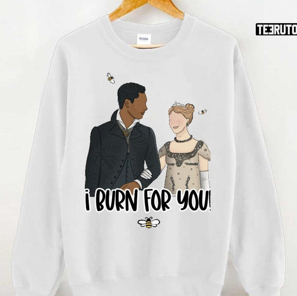 Simon Basset And Daphne Bridgerton I Burn For You Unisex Sweatshirt
