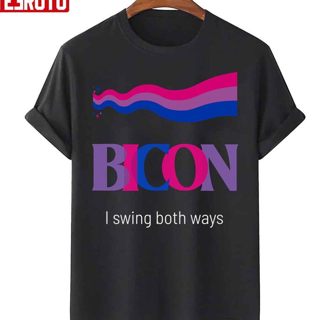 Bicon I Swing Both Ways Pride Lgbtq Gay Bi Unisex T-Shirt