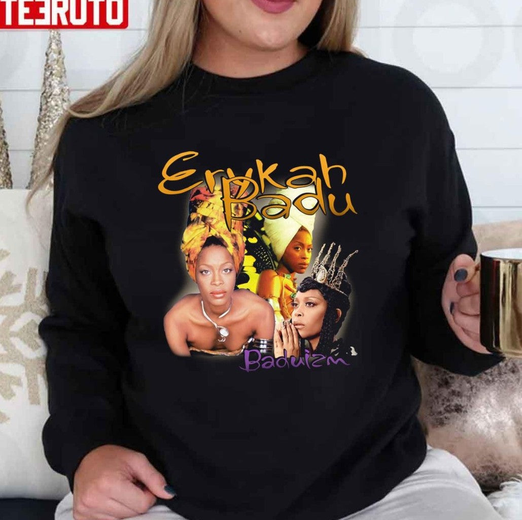 Baduizm Erykah Badu Retro Vintage Unisex T-Shirt