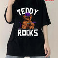 Teddy Bear Rock And Roll Lovers Unisex T-Shirt