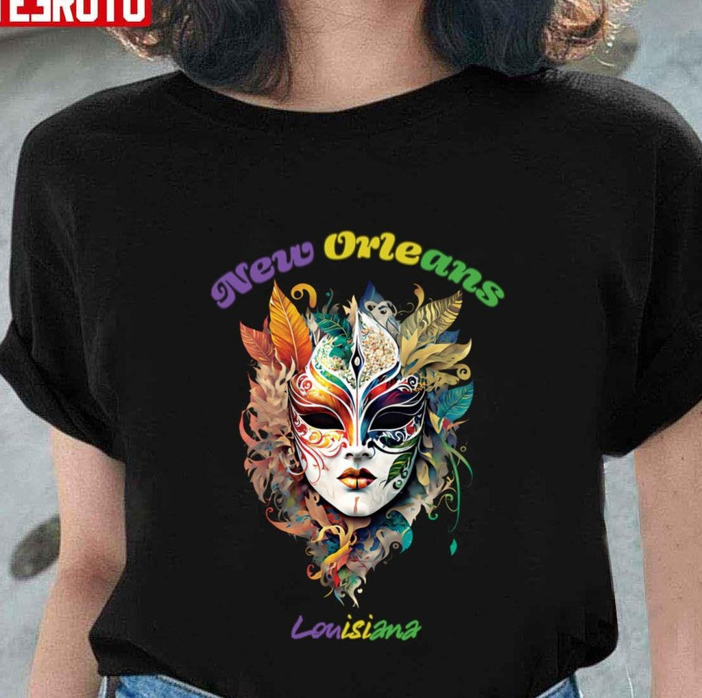 New Orleans Mardi Gras Louisiana Design Unisex T-Shirt
