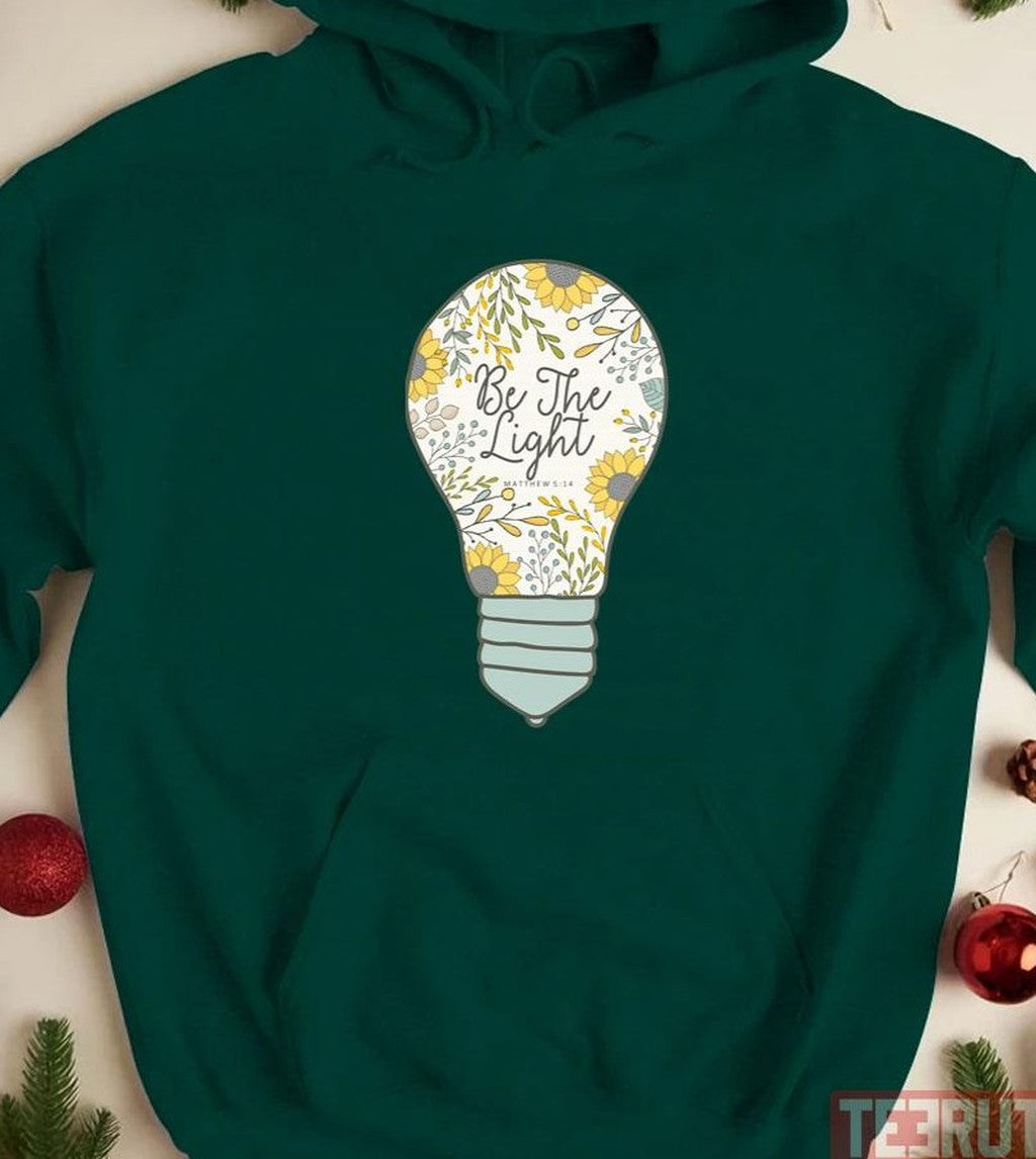 Be The Light Sunflowers Design Unisex T-shirt