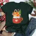Squirrel In A Cup Merry Christmas Unisex T-shirt