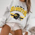 Vintage Iowa Hawkeyes Football Sweatshirt, NCAA Iowa Game Day Gifts, Women's Football Shirt, Trendy Hawkeyes Sweater, College Style Comfort HSW10