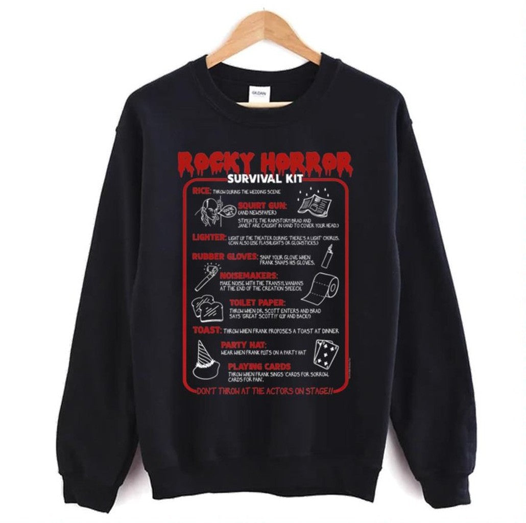 Rocky Horror Survival Kit The Rocky Horror Picture Show Unisex Sweatshirt