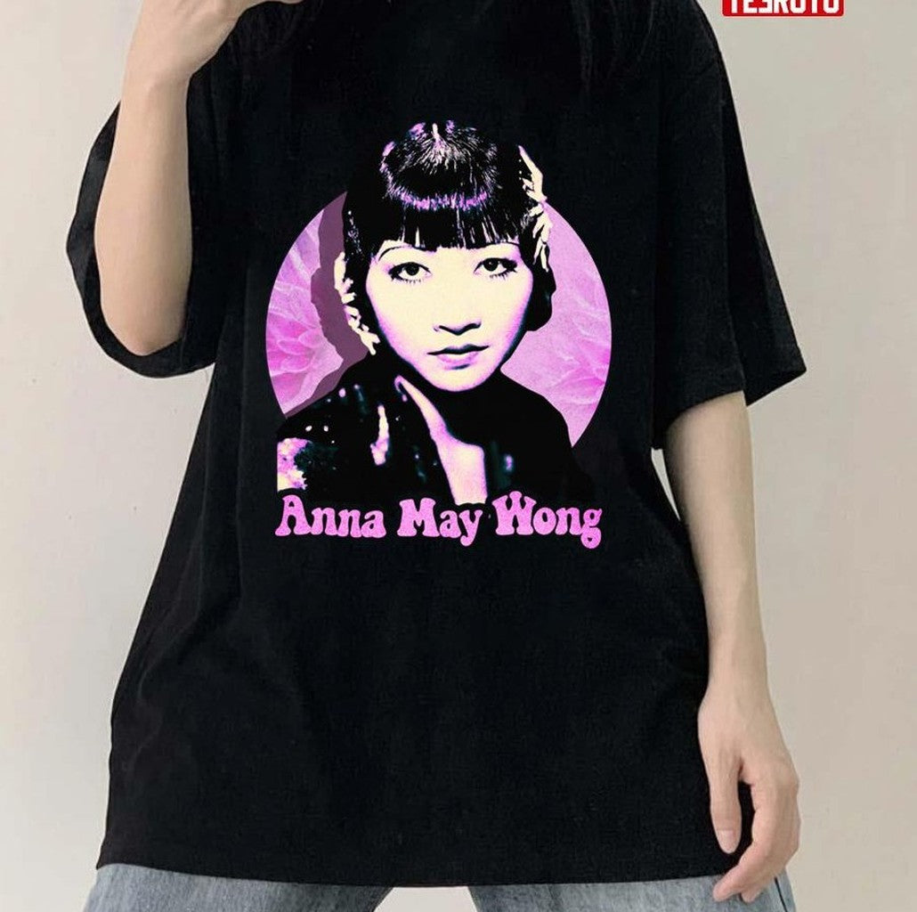 Retro Flower Anna May Wong Art Unisex T-shirt