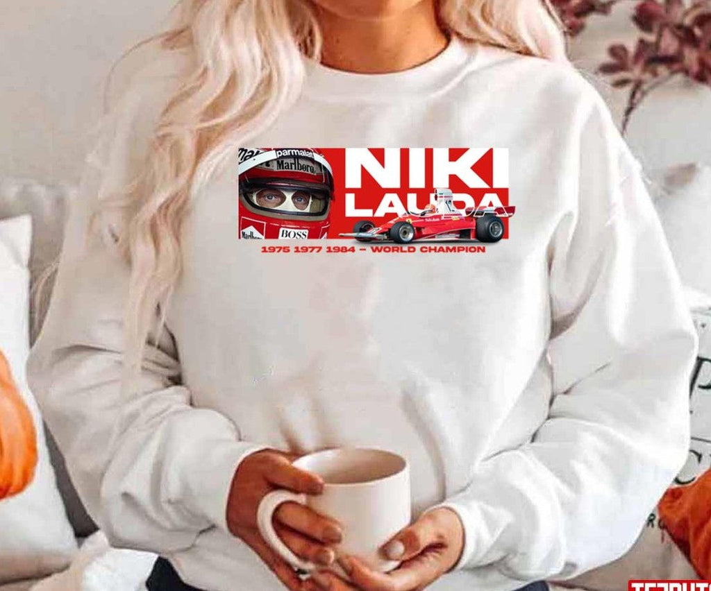 Niki Lauda 312t 1975 F1 Vintage V2 Unisex Hoodie