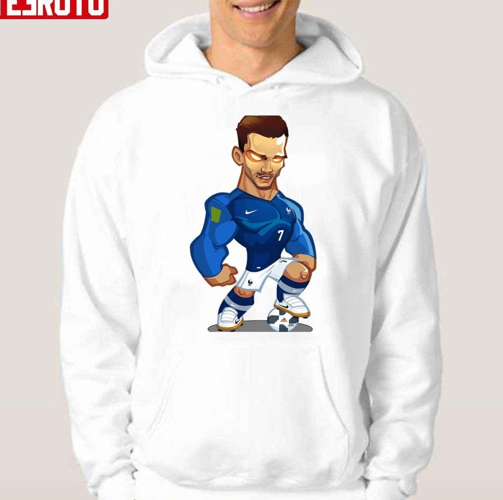 Antoine Griezmann Stepping On A Ball Chibi Design Unisex T-Shirt