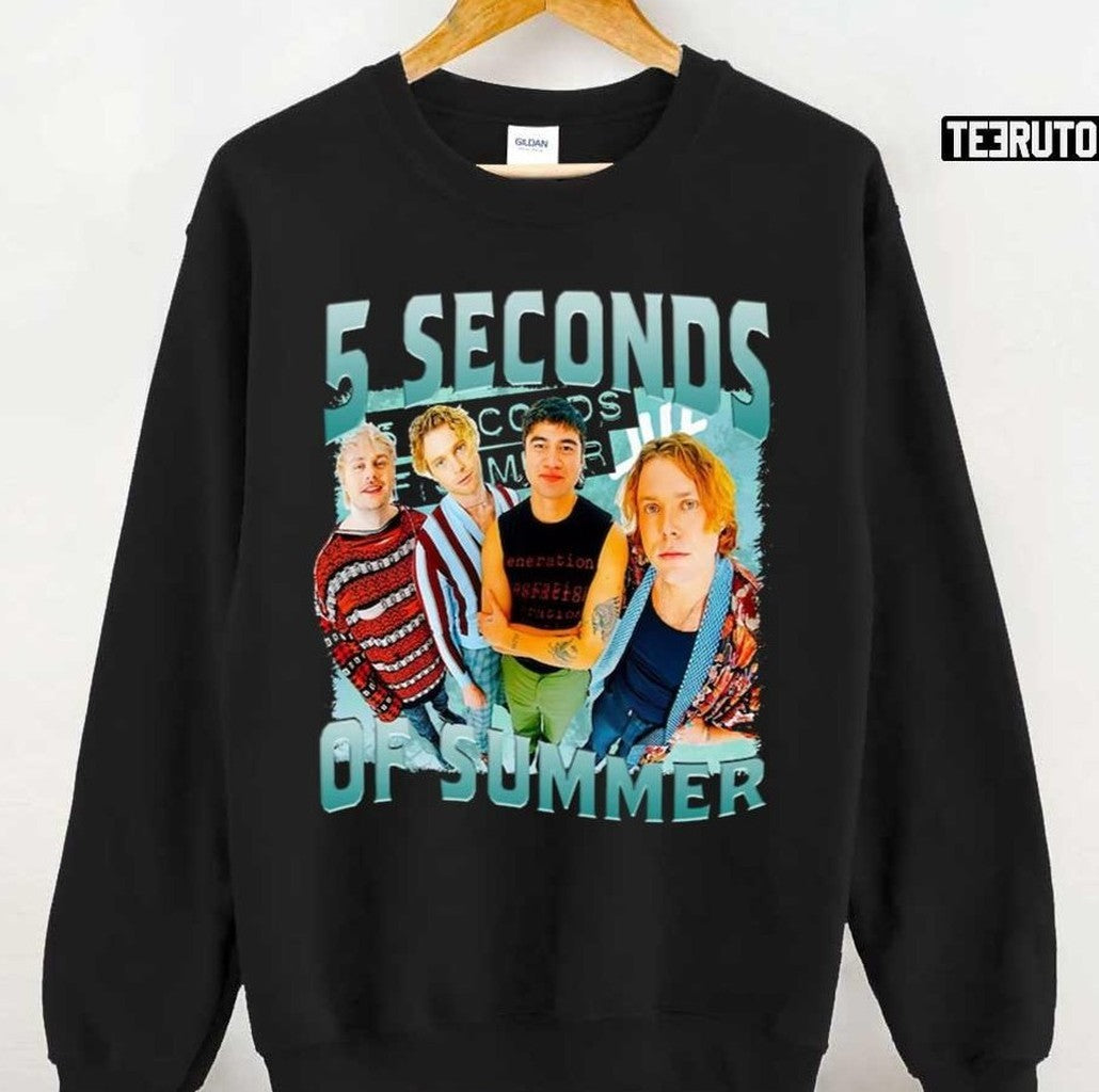 5 Seconds Of Summer Rock Band Vintage 90s Unisex T-Shirt