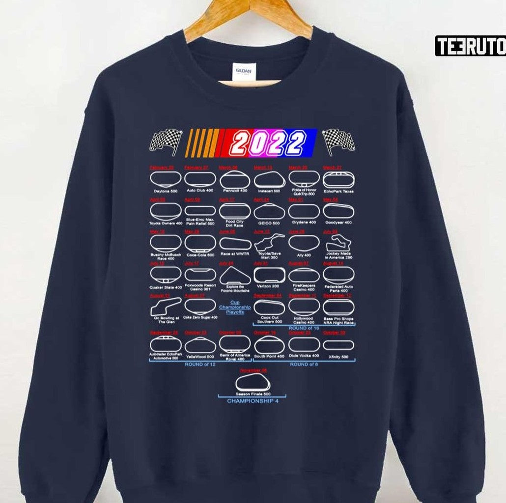 Schedule Nascar Cup Series 2022 Unisex T-Shirt