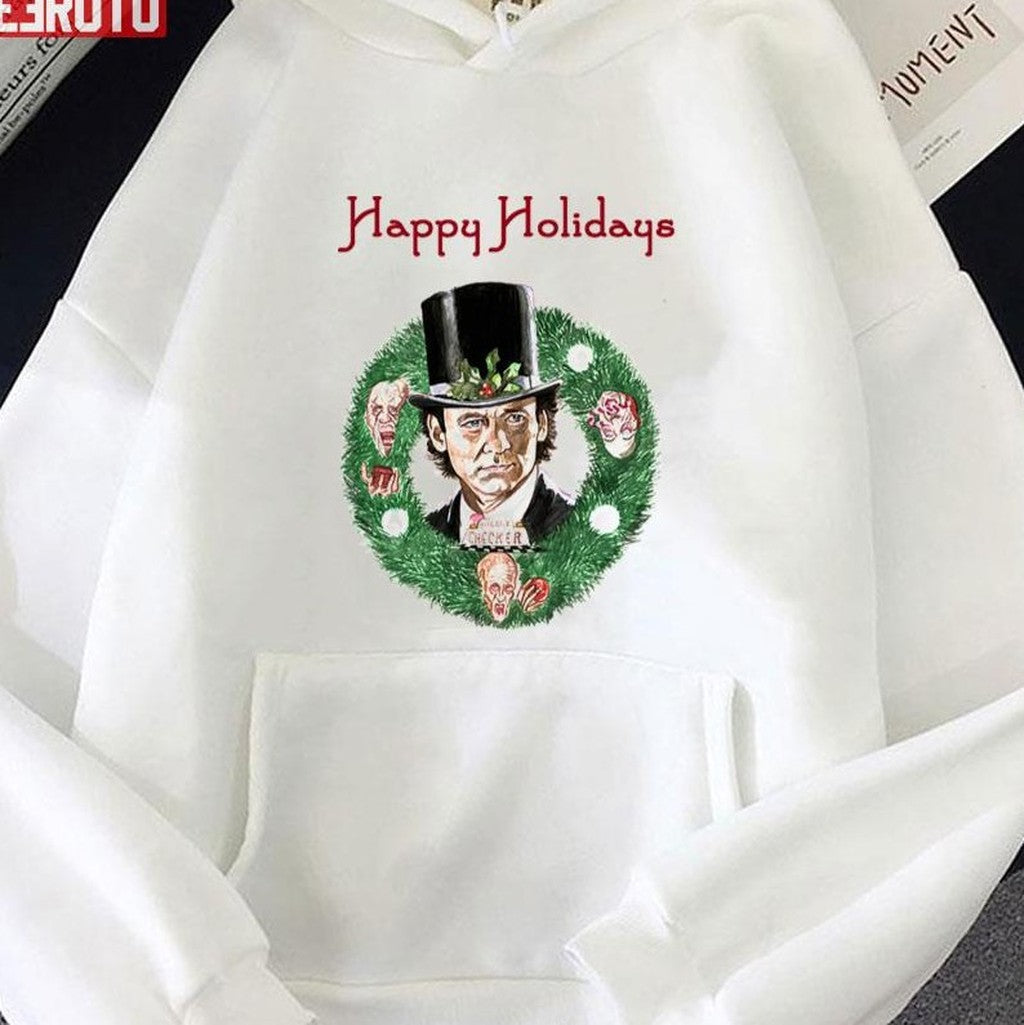 Bill Murray Scrooged Happy Holidays Unisex Sweatshirt