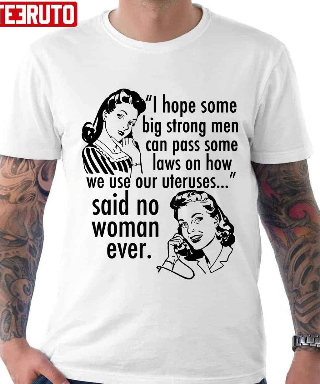 Pro Choice Vintage Humor Cartoon Quote Unisex T-Shirt