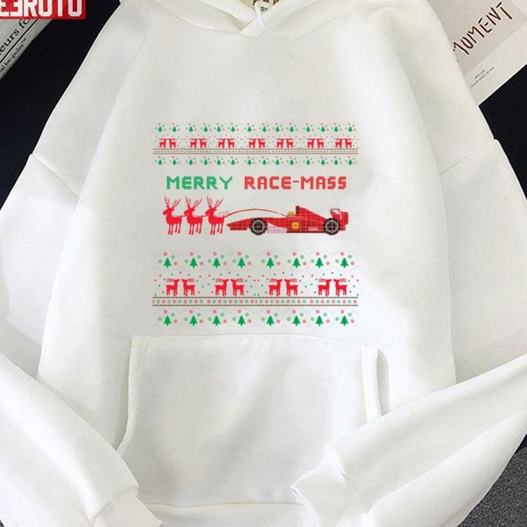 Santa Race Sticy F1 Christmas Merry Race-Mass Unisex Sweatshirt