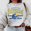 Michigan Wolverines Vintage Football NCAA Sweatshirt, Vintage The University Of Michigan Sweatshirt, Unisex Vintage Sweatshirt NCAA, Classic Sport Swe