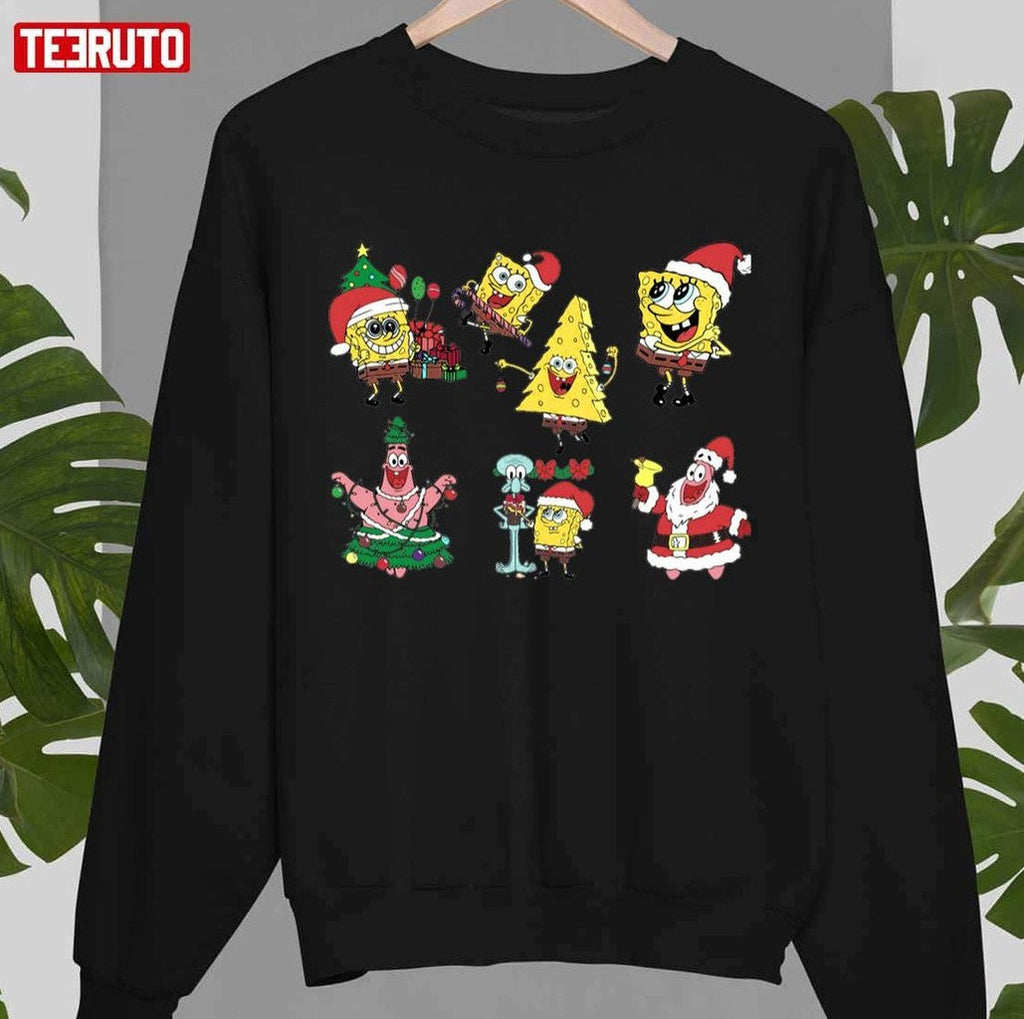 Spongebob Christmas Pack Halloween Unisex T-Shirt