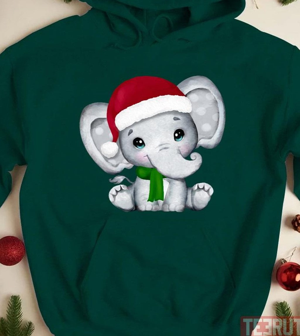 Baby Elephant Christmas Unisex Sweatshirt