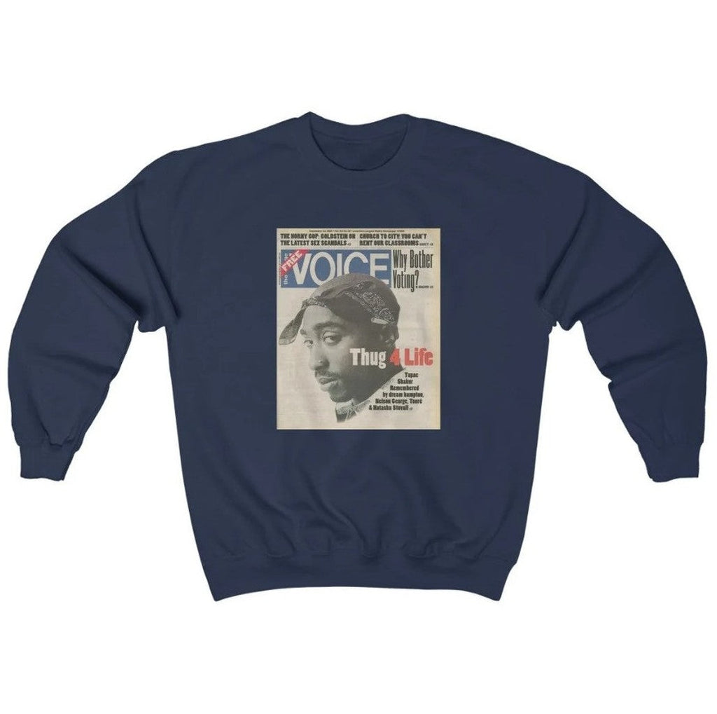 2pac Tupac 90's Hip Hop Thug 4 Life Vintage Unisex Sweatshirt