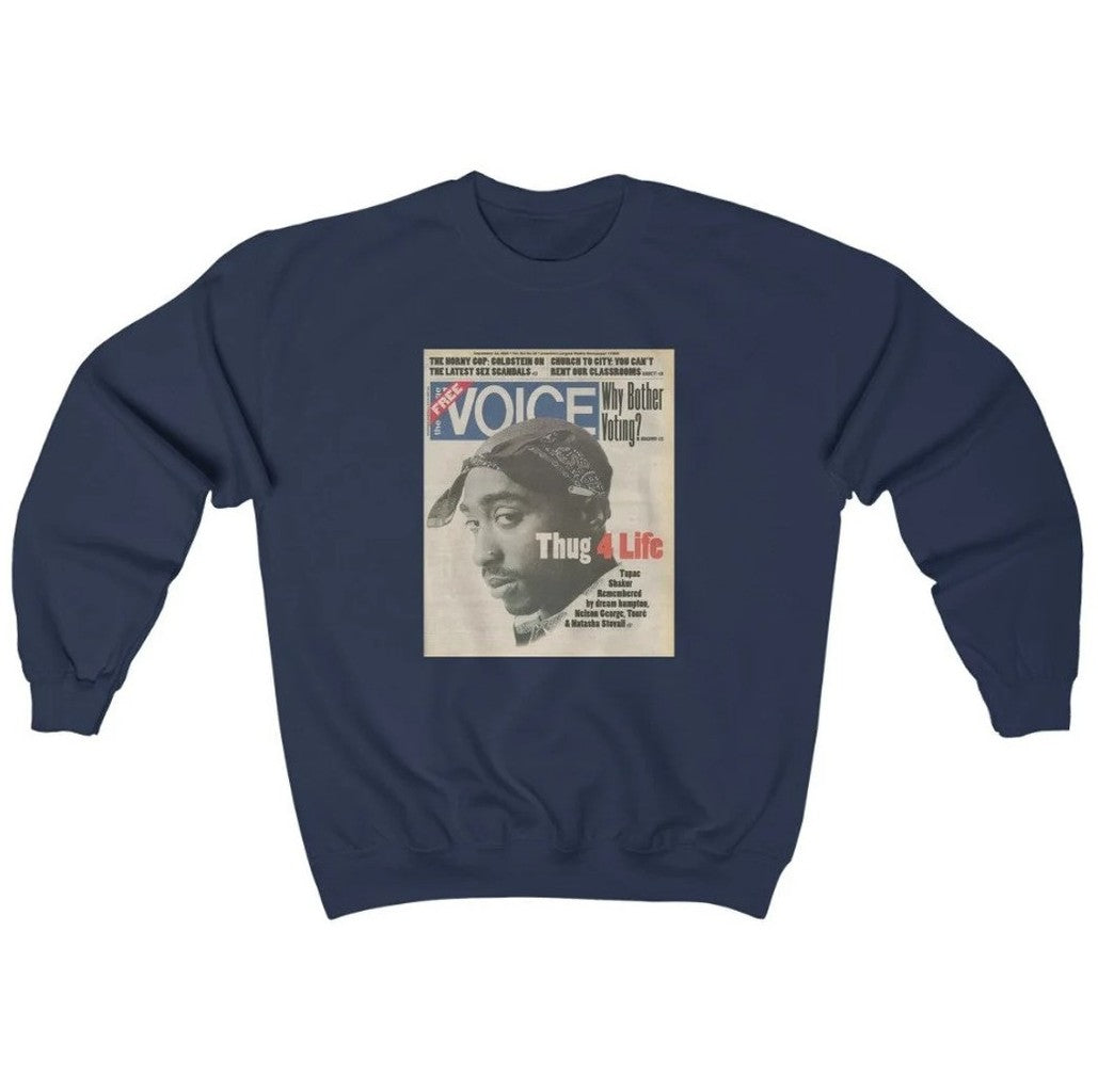 2pac Tupac 90's Hip Hop Thug 4 Life Vintage Unisex Sweatshirt